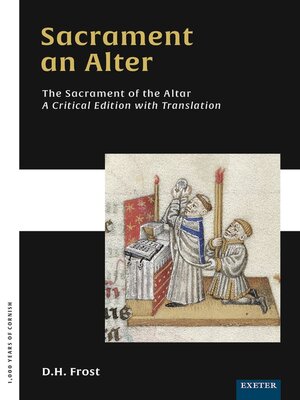 cover image of Sacrament an Alter/The Sacrament of the Altar